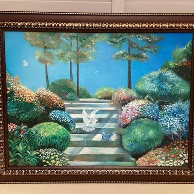 MMF082 Framed Original Scenic Painting 