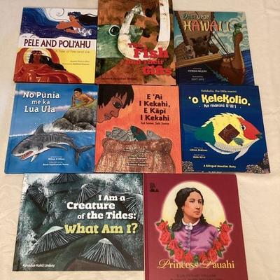 MMF075 Eight Children’s Hawaiian Hardcover Books 