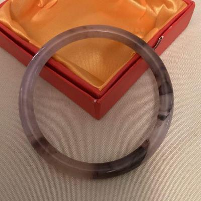 MMF098 Violet Jade Bangle Bracelet New