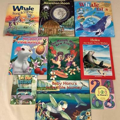 MMF021 Nine Children’s Hawaiian Hardcover Books 