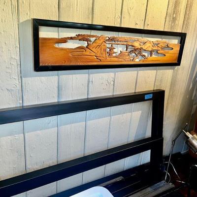 Room & Board Queen size steel platform bed 