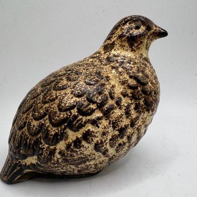 Lightweight Ceramic Ptarmigan Sculpture
