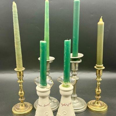 (6) Candlesticks Feat. Baldwin & American Pewter
