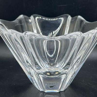Orrefors Sweden Crystal Tulip Bowl
