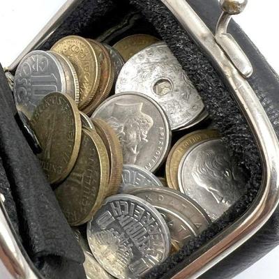 Old Coin Purse Full of Coins Dated 1948 & On
