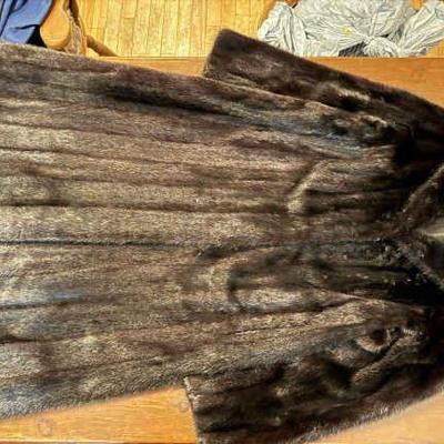 Greek Mink Black Dyed Coat
