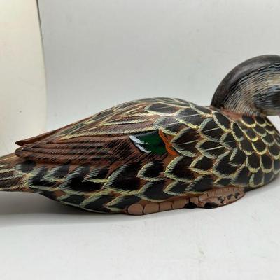 Hand Painted Wooden Mallard
