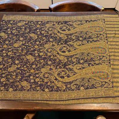 Beautifully Patterned Sequined Soft Pashmina
