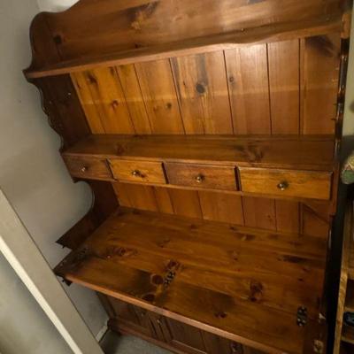 Wooden Hutch Buffet
