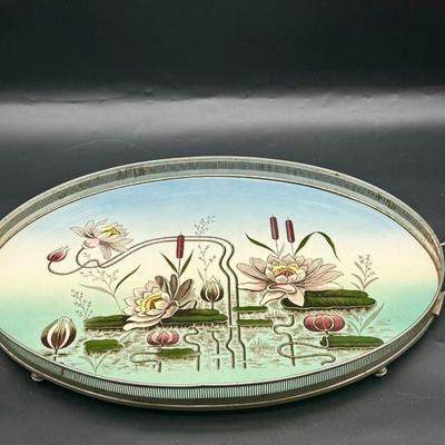 Art Nouveau Style Water Lily Tray
