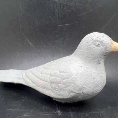 Heavy Hand Painted Bird Sculpture
