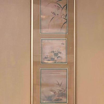 Print Trio with Gold Accents, Framed
