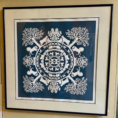 Martha Link Walsh Framed Paper Cutting
