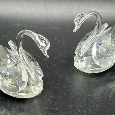 (2) Sparkling Swans
