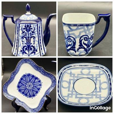 Vintage Bombay Teapot & Service For (4)
