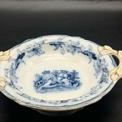Antique 1851 Footed Bowl Winchester & McGibbon

