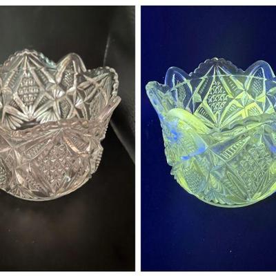 Ultraviolet Reactive Crystal Vase
