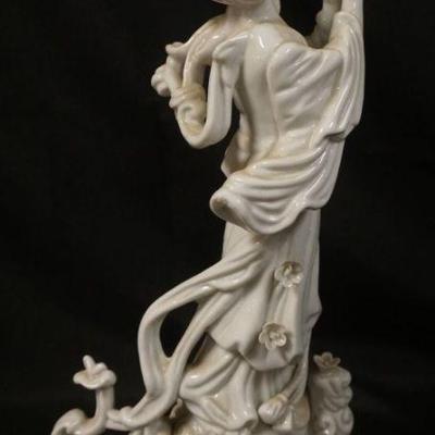 1021	PORCELAIN FIGURE OF ASIAN WOMAN, APPROXIMATELY 15 IN HIGH
