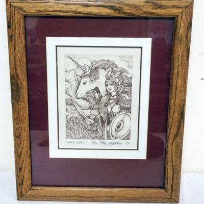 1150	REAL MUSGRAVE *HONOR GUARD* FANTASY ARTIST SIGNED 39/150 APPROXIMATELY 13 IN X 16 IN
