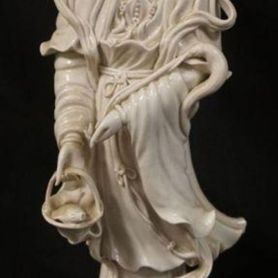 1020	PORCELAIN FIGURE OF ASIAN WOMAN, APPROXIMATELY 16 1/2 IN HIGH
