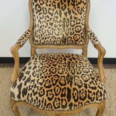 1236	UPHOLSTERED ARM CHAIR, FADING TO UPHOLSTERY
