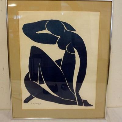 1162	H. MATISSE PRINT, NO. 216/365, APPROXIMATELY 24 IN X 31 IN OVERALL
