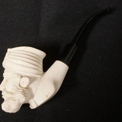 1074	MEERSCHAUM PIPE CARVED SULTANS HEAD, APPROXIMATELY 7 IN LONG
