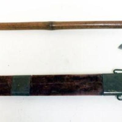 1083	BATTLE AXE & SWORD, SWORD APPROXIMATELY 29 IN LONG
