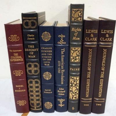 1163	7 LEATHER BOUND EASTON PRESS BOOKS
