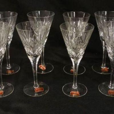 1003	12 GORHAM LEAD CRYSTAL CHAMPAGNES, DIAMOND CUT, EACH APPROXIMATELY 7 3/4 IN HIGH
