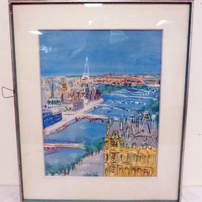 1146	FRAMED AND MATTED PRINT, DUFY, APPROXIMATELY 27 IN X 32 IN OVERALL
