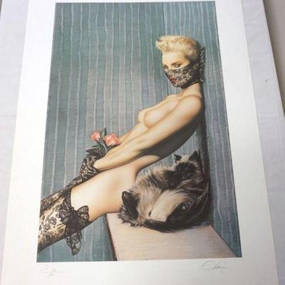 1155	OLIVIA DEBERADINIS SIGNED AND NUMBERED PRINT 277/3190, APPROIMXTELY 34 IN X 24 IN
