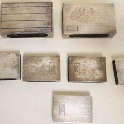 1105	STERLING SILVER MATCH CASES, 5.38 OZT
