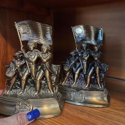 bookends brass