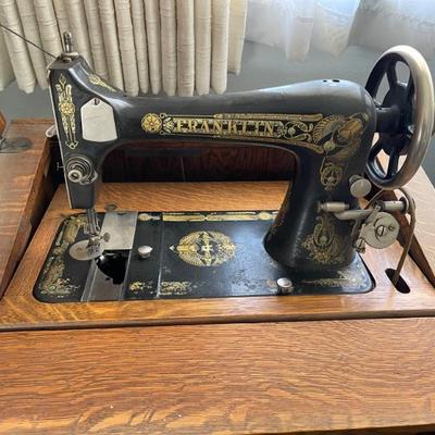 old sewing cabinet