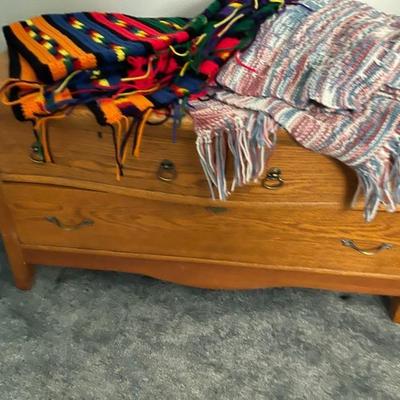 blankets and chest