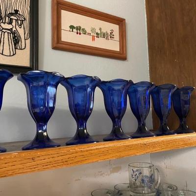 blue ice cream cupos