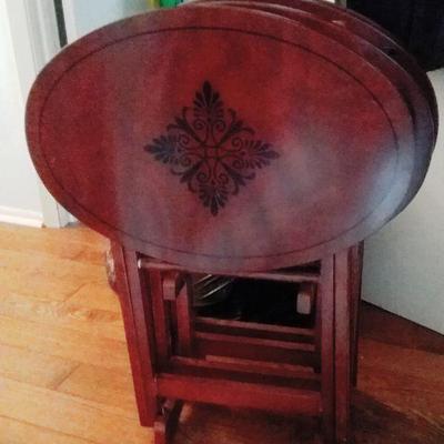 Wooden TV trays