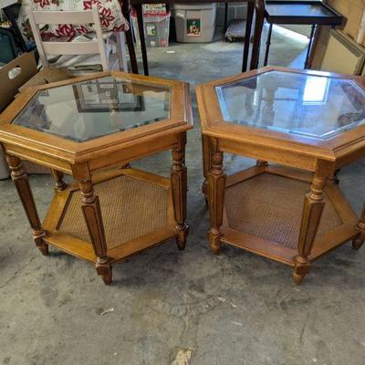 Hexagonal side tables