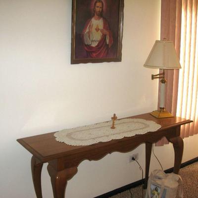 oak hall table $ 80.00