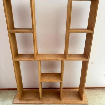Unique Y-Shaped Solid Wood Display Shelf	