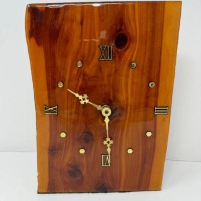 Natural Bark & Wood Wall Clock	