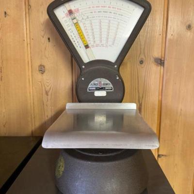 Antique Pitney Bowes Mailroom Postal Weight Scale Model S-103	