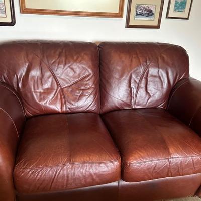 Leather Loveseat