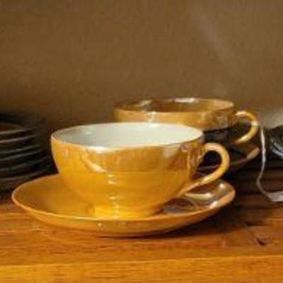 Vintage Nippon Lusterware Tea Sets marked Made in Japan from the 1920s