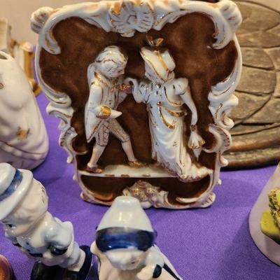 Vintage Wales High Relief Porcelain Wall Plaque