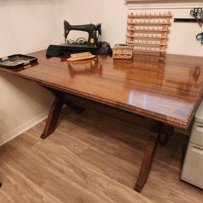 Vintage Trestle Table 