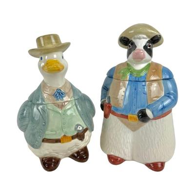 #315 • Western Outlaw Duck Holiday and Butch Calfidy Cookie Jars
WWW.LUX.BID