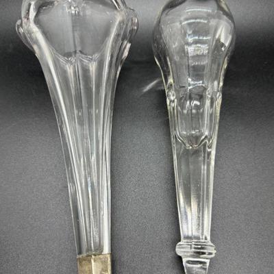 #108 • 2 Antique Car Bud Vases Clear Glass
WWW.LUX.BID