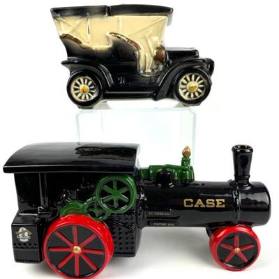 #112 • Commemorative J.I. Case Co. Steam Engine & McCoy Model T Ford Touring Car Cookie Jars
WWW.LUX.BID